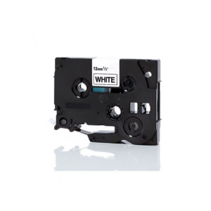 LABBTZC231 12MM X 8MT BLACK ON WHITE LABEL