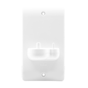 CLICK MODE CMA102 2 GANG SINGLE IN-WALL ORAL-B ELECTRIC TOOTHBRUSH CHARGER WITH HOLDER