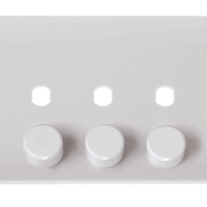 CLICK MODE CMA147PL 3 GANG UNFURNISHED DIMMER PLATE AND KNOBS