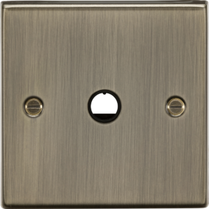 KNIGHTSBRIDGE CS8342AB ANTIQUE BRASS 20AMP FLEX OUTLET PLATE