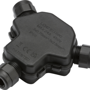 KNIGHTSBRIDGE JB0014 IP68 3 WAY WEATHERPROOF GEL JUNCTION BOX