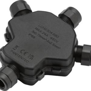 KNIGHTSBRIDGE JB0015 IP68 4 WAY WEATHERPROOF GEL JUNCTION BOX