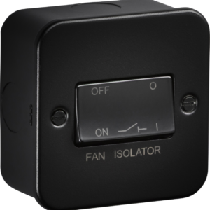 KNIGHTSBRIDGE M1100TB FAN ISOLATOR SWITCH TEXTURED SAND BLACK