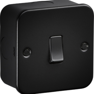 KNIGHTSBRIDGE M2000TB 10AMP 1 GANG 2 WAY SWITCH TEXTURED SAND BLACK