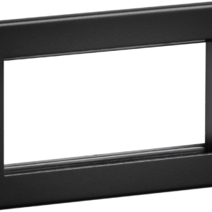 KNIGHTSBRIDGE M4GTB 4GANG MODULAR FACEPLATE TEXTURED SAND BLACK