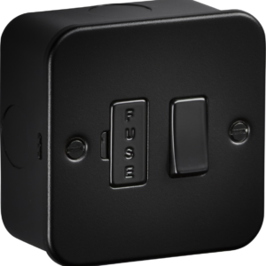 KNIGHTSBRIDGE M6300TB 13AMP SWITCHED FUSED SPUR TEXTURED SAND BLACK