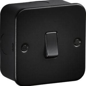 KNIGHTSBRIDGE M8341TB 20AMP 1 GANG DP SWITCH TEXTURED SAND BLACK