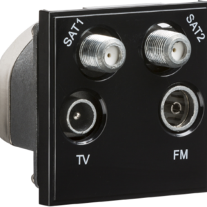 NETQDBK MODULAR QUADPLEXED SAT1/SAT2/TV/FM DAB OUTLET