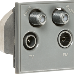 NETQDGY MODULAR QUADPLEXED SAT1/SAT2/TV/FM DAB OUTLET