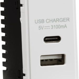 KNIGHTSBRIDGE NETUSBCWH 1 X TYPE A 1 X TYPE C USB MODULE