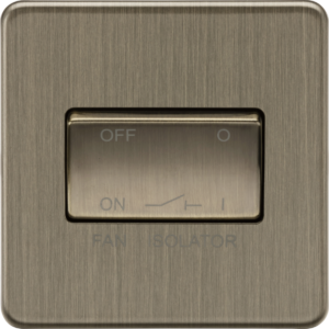 KNIGHTSBRIDGE SF1100AB SCREWLESS FLATPLATE 3 POLE FAN ISOLATOR SWITCH