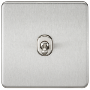 KNIGHTSBRIDGE SF1TOGBC SCREWLESS FLATPLATE 1 GANG 2 WAY TOGGLE SWITCH