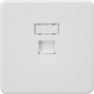 KNIGHTSBRIDGE SFC6MW SCREWLESS FLATPLATE UTP CAT6A RJ45 NETWORK DATA OUTLET