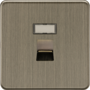 KNIGHTSBRIDGE SFRJ45AB SCREWLESS FLATPLATE RJ45 NETWORK DATA OUTLET