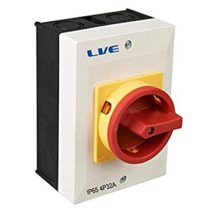 LIVE RI432 32AMP 4 POLE ROTARY ISOLATOR IP65