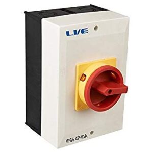 LIVE RI440 40AMP 4 POLE ROTARY ISOLATOR IP65