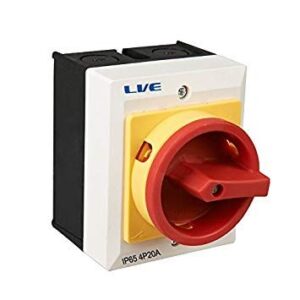 LIVE RI420 20AMP 4 POLE ROTARY ISOLATOR IP65