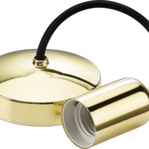 KNIGHTSBRIDGE 8270PB 6" E27 CONTEMPORARY PENDANT SET POLISHED BRASS