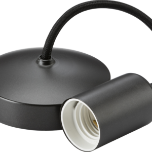 KNIGHTSBRIDGE 8270SB 6" E27 CONTEMPORARY PENDANT SET SMOKED BRONZE