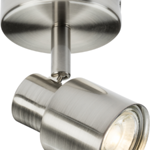 KNIGHTSBRIDGE CSP1BC 230V GU10 SINGLE SPOTLIGHT (BRUSHED CHROME)