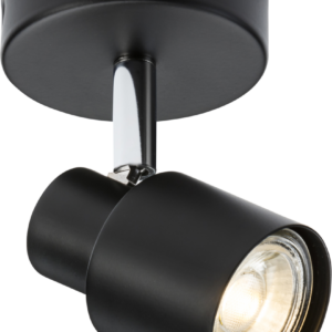 KNIGHTSBRIDGE CSP1MB 230V GU10 SINGLE SPOTLIGHT (MATT BLACK)