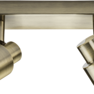 KNIGHTSBRIDGE CSP4AB 230V GU10 QUAD BAR SPOTLIGHT (ANTIQUE BRASS)