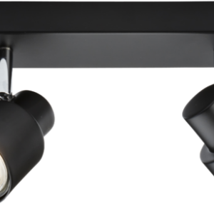 KNIGHTSBRIDGE CSP4MB 230V GU10 QUAD BAR SPOTLIGHT (MATT BLACK)