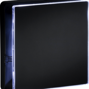 KNIGHTSBRIDGE EX4TMB IP45 100MM/4 INCH LED BACKLIT EXTRACTOR FAN WITH OVERRUN TIMER MATT BLACK