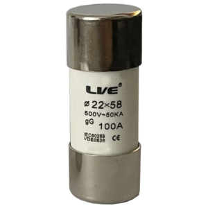 LIVE FU100A22 100AMP HOUSE SERVICE CUTOUT CARTRIDGE FUSE