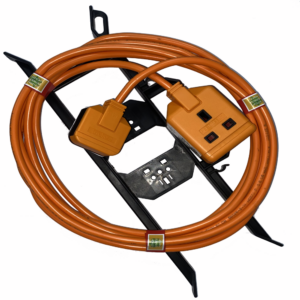 STORM OUTDOOR GARDEN ORANGE EXTENSION LEAD WITH 1 GANG SOCKET