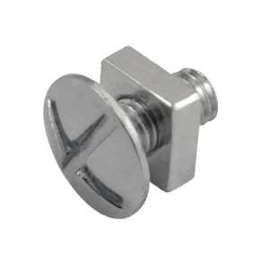 UNICRIMP QRB6-12 STEEL ROOFING NUTS AND BOLTS M6 x 12MM (PK100)