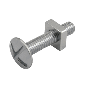 UNICRIMP QRB6-25 STEEL ROOFING NUTS AND BOLTS M6 x 25MM (PK100)