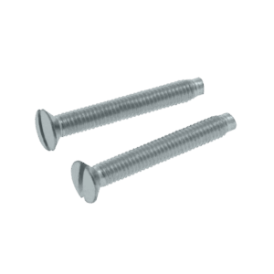 UNICRIMP  QRCSM35x35 M3.5 X 35MM SLOTTED RAISED COUNTERSUNK BZP MACHINE SCREWS (PK100)
