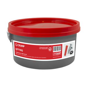 UNICRIMP QTT10Q 20MM OPEN CABLE GROMMETS - RED WALL PLUGS AND 8 X 11/2 SCREWS TRADESMAN TUB