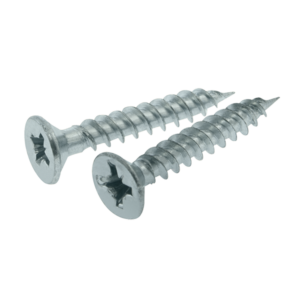 DELIGO 10X1 COUNTERSUNK POZI TWINTHREAD WOOD SCREWS BZP (BOX OF 200)