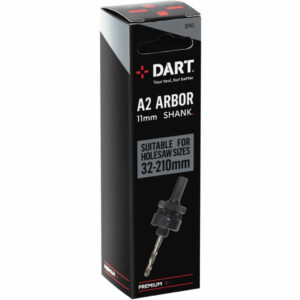 DART DPA2 A2 PREMIUM ARBOR TO FIT 32MM - 210MM HOLESAWS