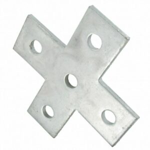 UNISTRUT CSS FB138 CHANNEL FLAT CROSSPLATE 5 HOLE BRACKET HDG