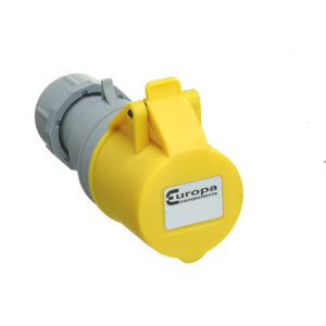 EUROPA IS163F 110V 2 PIN + EARTH 16AMP INDUSTRIAL SOCKET IP44