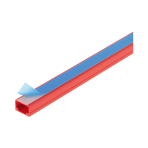 UNIVOLT MIKA2W SOLO RED 25MM X 16MM SELF ADHESIVE PVC MINI TRUNKING RED (3MT LENGTH)