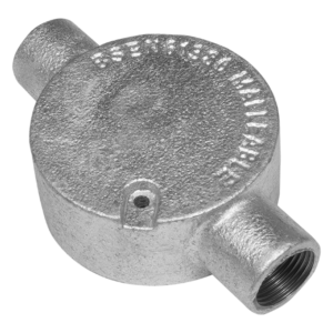 UNICRIMP QCB220G 20MM 2 WAY GALV CONDUIT THROUGH BOX