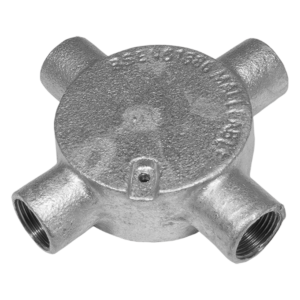 UNICRIMP QCB420G 20MM 4 WAY GALV CONDUIT BOX