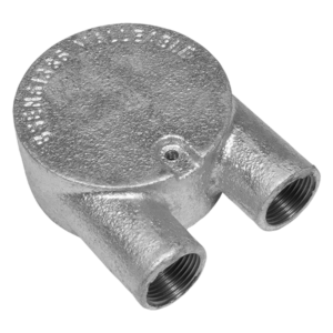 UNICRIMP QCBU220G 20MM 2 WAY U GALV CONDUIT BOX