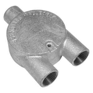 UNICRIMP QCBY320G 20MM 3 WAY Y GALV CONDUIT BOX