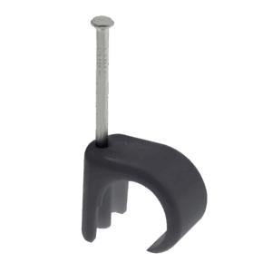 UNICRIMP QRC7 BLACK CABLE CLIPS FOR 7-10MM ROUND CABLE (BOX OF 100)