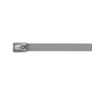 UNICRIMP QSST200S STAINLESS STEEL ROLLER BALL STANDARD CABLE TIES 4.6 X 200MM (PACK OF 100)