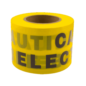 UNICRIMP QUGT100X200 UNDERGROUND ELECTRICAL WARNING TAPE 100MM X 200MT