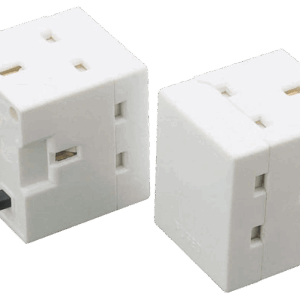 CLICK ESSENTIALS PA042A 3 WAY 13AMP RESILIENT PLUG SOCKET ADAPTOR