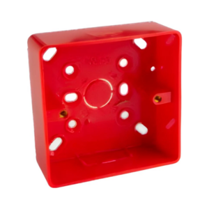 UNIVOLT SFR1/32RED 32MM SINGLE CONDUIT BOX ROUND CORNERED RED