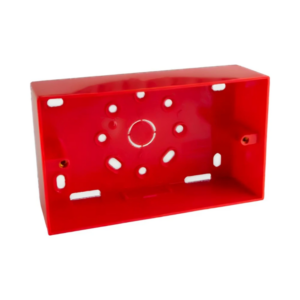 UNIVOLT SFR2/32RED 32MM TWIN CONDUIT BOX ROUND CORNERED RED