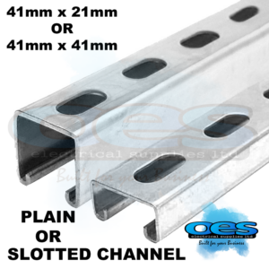 UNISTRUT CSS21/3M/PG CHANNEL PLAIN 41X21X2.5MM 3METRE PRE-GALVANIZED